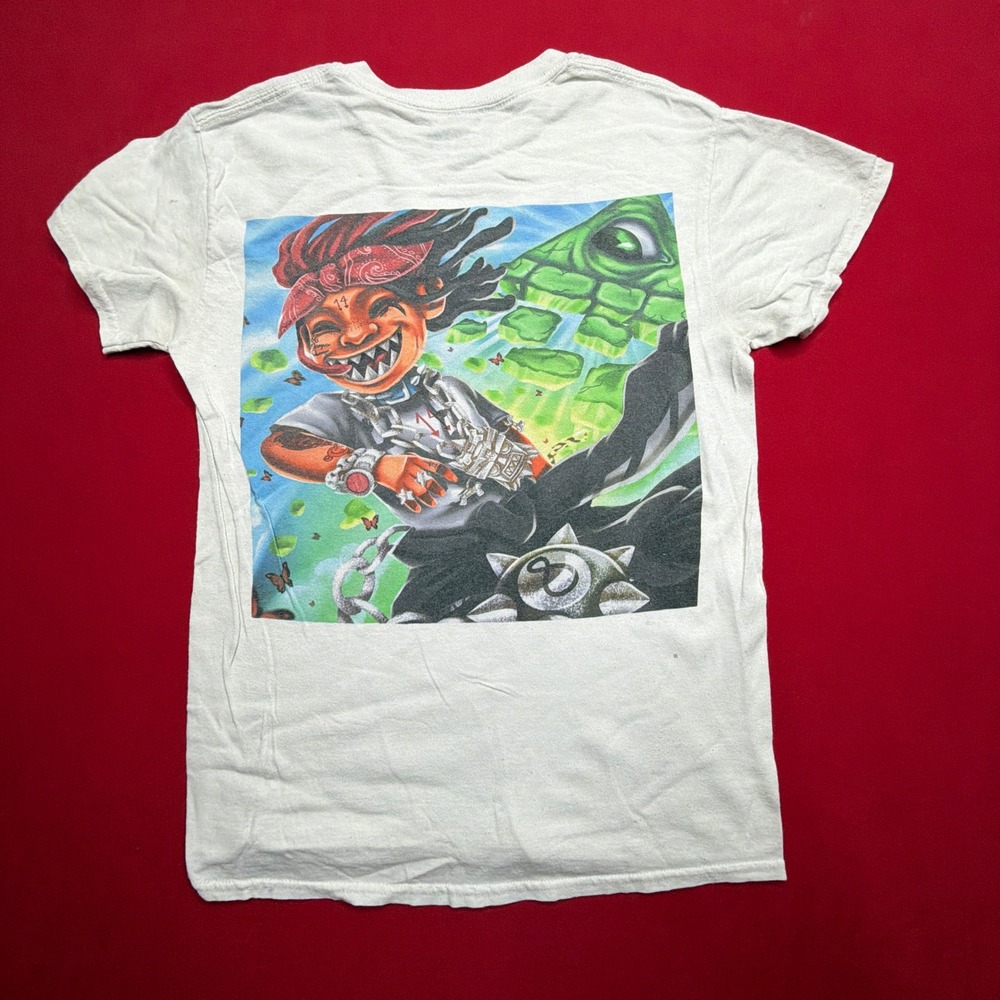 Trippie Redd Mens White Graphic T-Shirt S Hip Hop Rap Concert Tee Short Sleeve